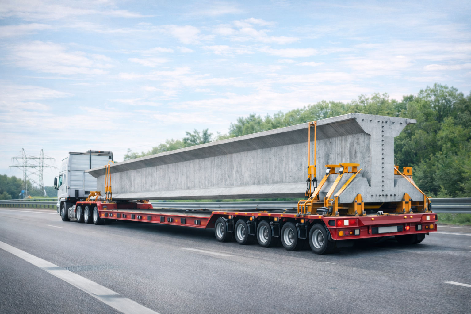 Перевозка мостовых балок